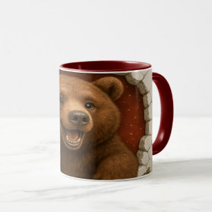 Caneca de Urso de Desenho Animado Fofo Imprimível 