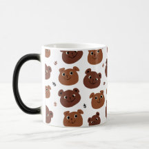 Caneca de Urso Marrom Simples