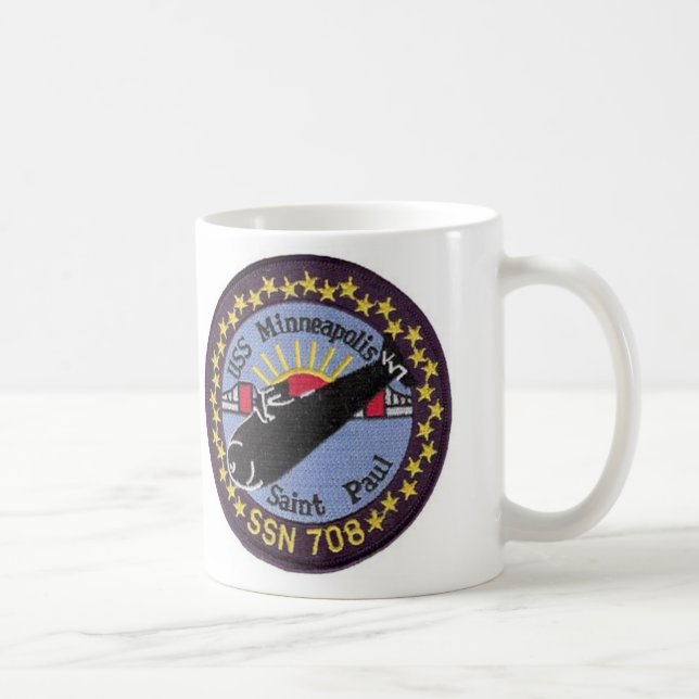 Caneca de USS Minneapolis St Paul SSN 708 (Direita)