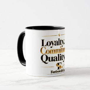 Caneca de Valores de Assinatura Fortivow & Co.