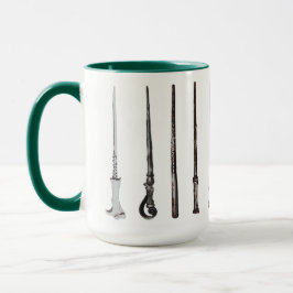 Caneca de Varinha de Feiticeiro em Verde