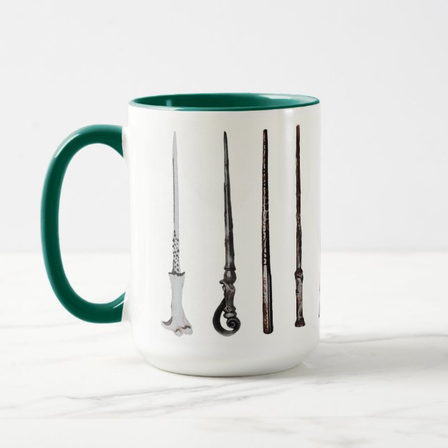 Caneca de Varinha de Feiticeiro em Verde (Esquerda)