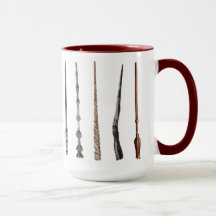 Caneca de Varinha de Feiticeiro em Vermelho