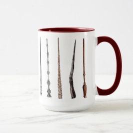 Caneca de Varinha de Feiticeiro em Vermelho