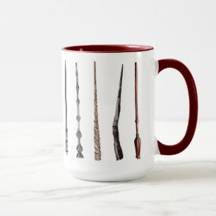 Caneca de Varinha de Feiticeiro em Vermelho