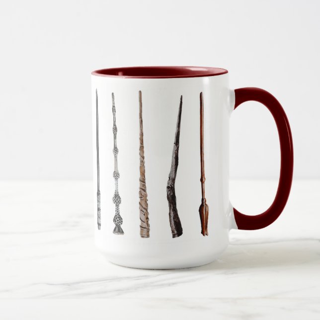 Caneca de Varinha de Feiticeiro em Vermelho (Direita)