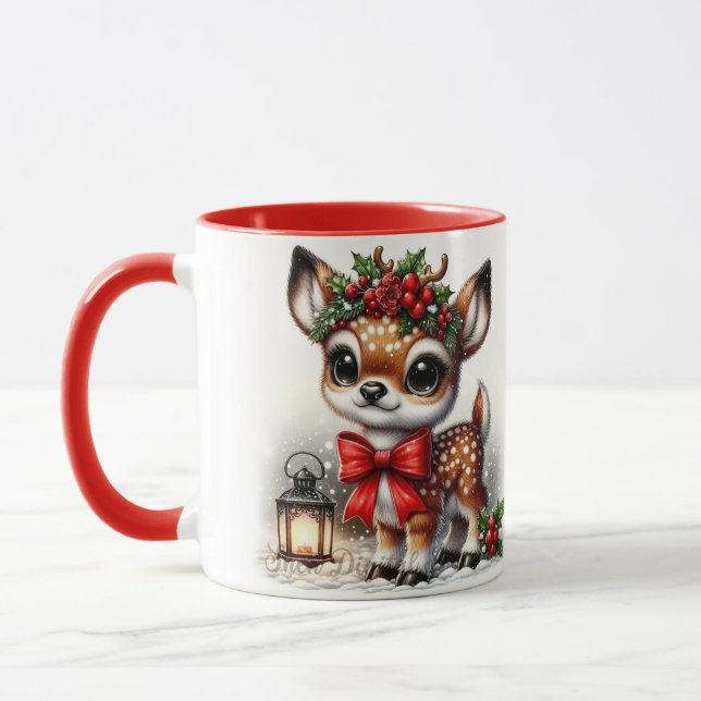 caneca de veado de Natal (Esquerda)