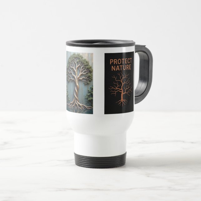 Caneca de viagem (Frente Esquerda)