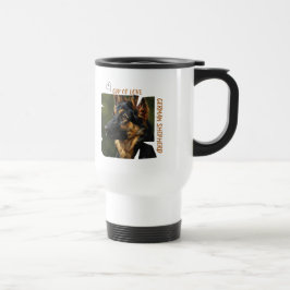 Caneca de Viagem 15 oz Amante de Cães Copa do Amor