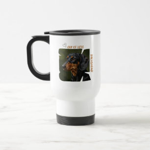 Caneca de Viagem 15oz Amante de Cachorro Copa do A