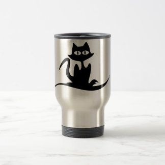 caneca de viagem à moda do gato