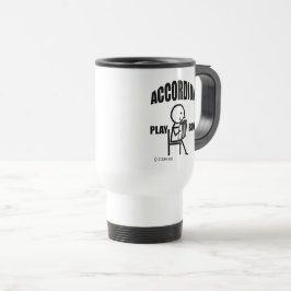 Caneca de viagem Accordion Play Boy