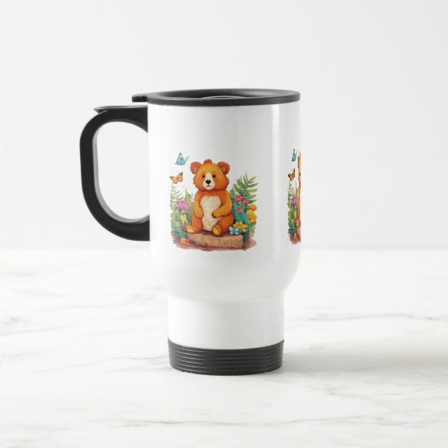 Caneca de viagem Adorável Com Tema Animal - 15 oz (Esquerda)