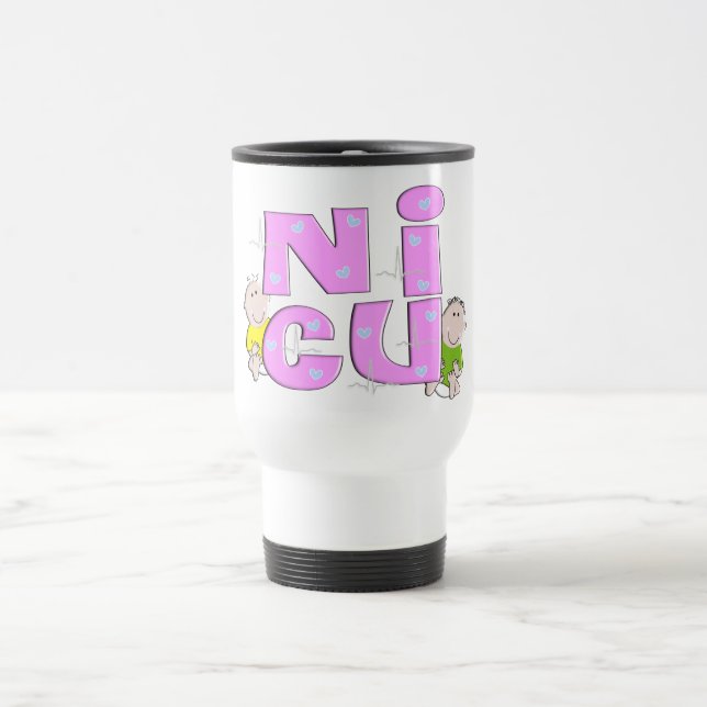Caneca de viagem adorável da enfermeira de NICU (Centro)