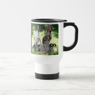 Caneca de viagem alemão da família do ponteiro d