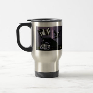 Caneca de viagem americana do camionista