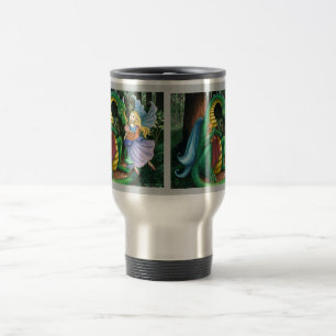 Caneca de viagem amigável do dragão