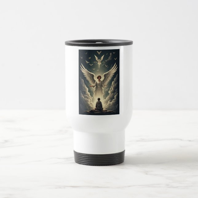 Caneca de Viagem Anjos Celestiais Gloriosos (Centro)