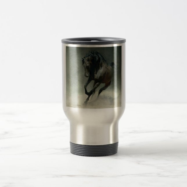 Caneca de viagem árabe preta (Centro)