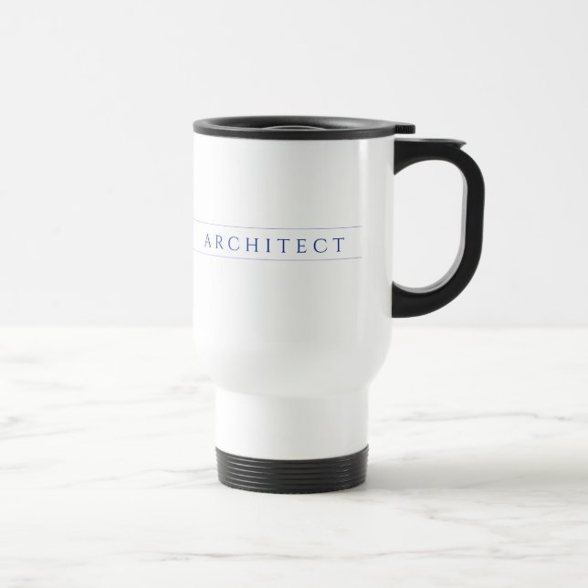 Caneca de Viagem ARCHITECT / Azul Marinho (Direita)