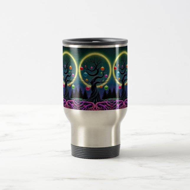 Caneca de Viagem Árvore Ilustrada (Centro)