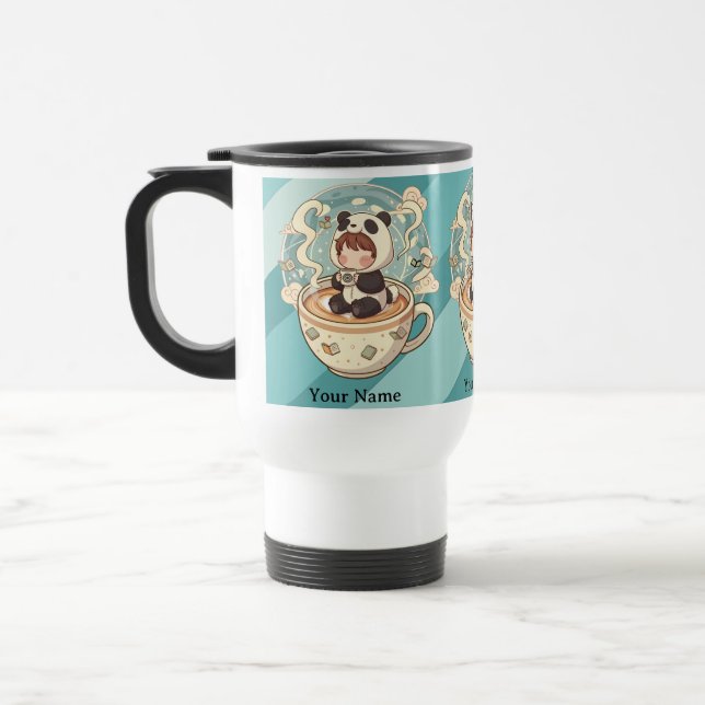 Caneca de Viagem Aventura Panda (Esquerda)