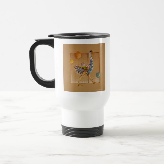 Caneca de Viagem - Avestruz de Carrossel (Esquerda)