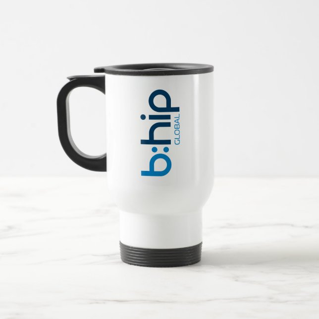caneca de viagem b:hip - branca (Esquerda)