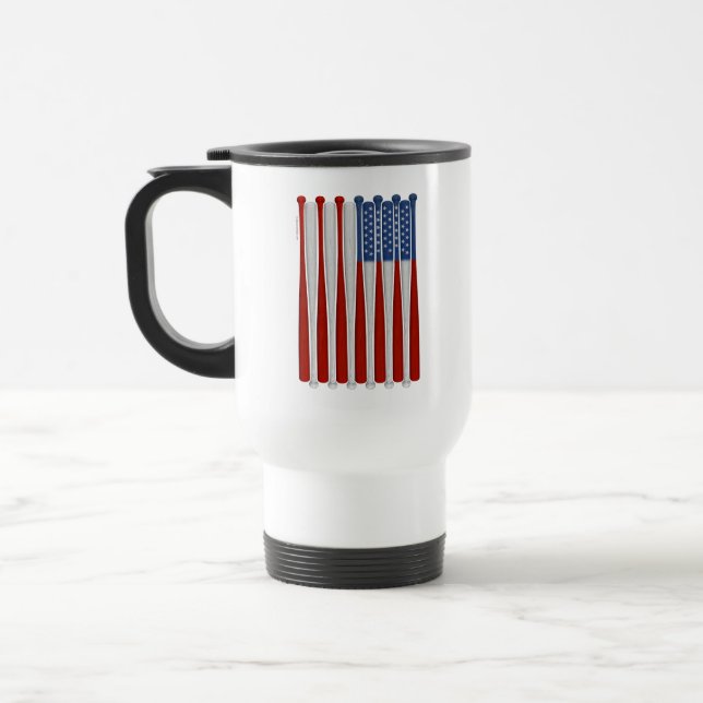 Caneca de viagem Baseball America (EUA) (Esquerda)