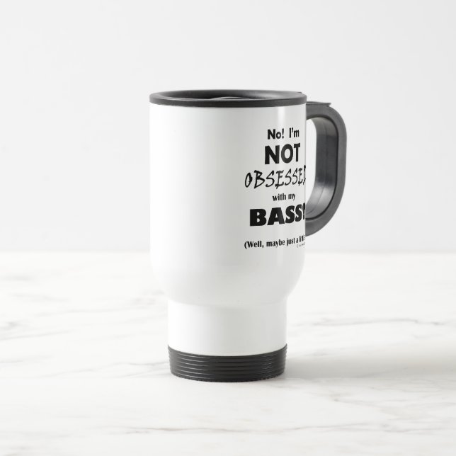 Caneca de viagem Bass Obcecada (Frente Esquerda)
