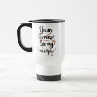 Caneca de viagem belas citações