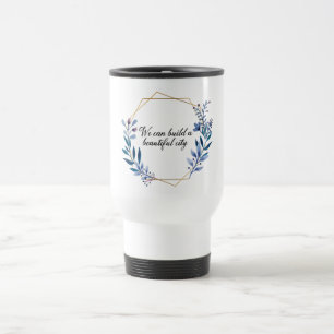 Caneca de viagem bonita das citações de Godspell