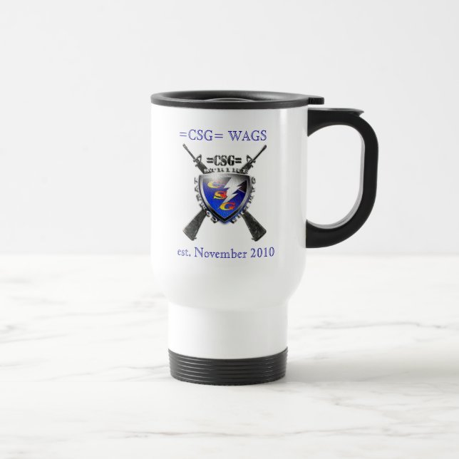 Caneca de viagem branca (Direita)