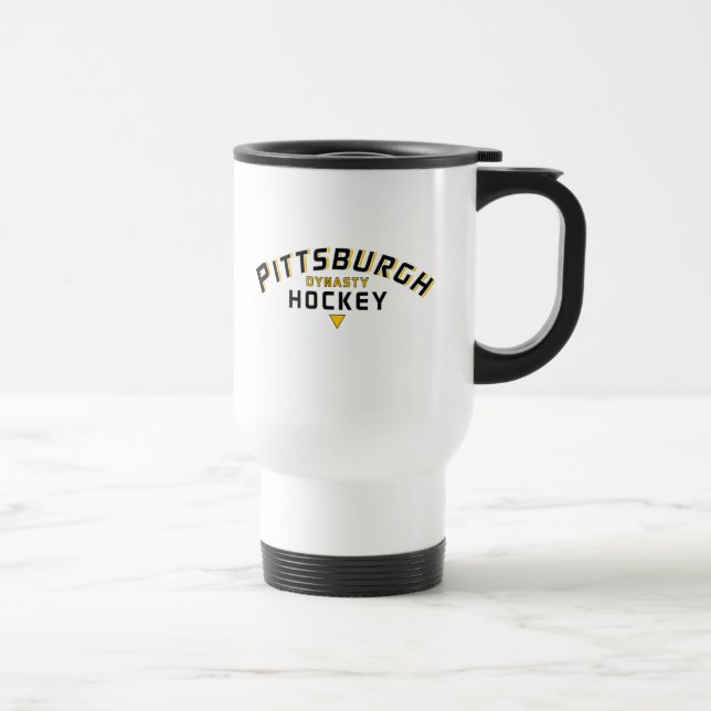 Caneca de viagem Branca de Hockey da Dinastia Pitt (Direita)