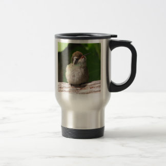 caneca de viagem Branco-orelhuda do colibri,