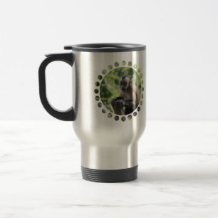 Caneca de viagem brincalhão do macaco