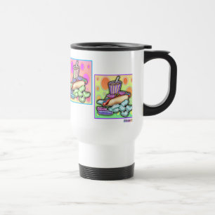 Caneca de viagem - cachorro quente do pop art com