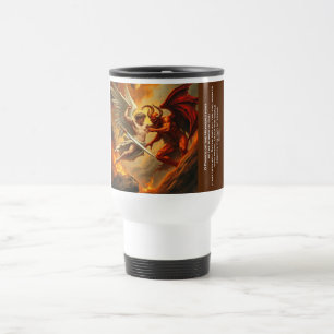 Caneca de Viagem Clássica São Miguel Lutando Contr