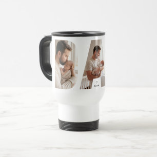 Caneca de Viagem Colagem de Fotos do Papai