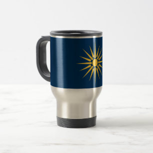 Caneca de Viagem com a Bandeira da Macedônia, Gréc