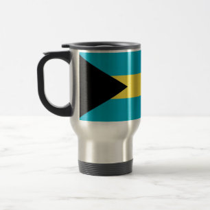 Caneca de viagem com a bandeira de Bahamas