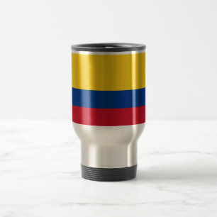 Caneca de viagem com a bandeira de Colômbia