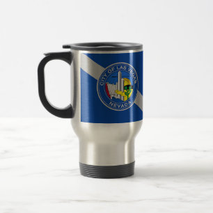 Caneca de viagem com a bandeira de Las Vegas, EUA