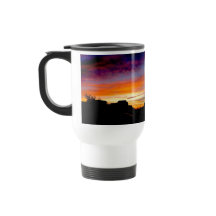 Caneca de viagem com alça e fotografia do Sunset