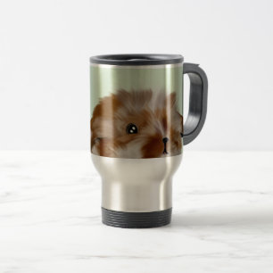 Caneca de Viagem com Arte Facial Estilizada Única