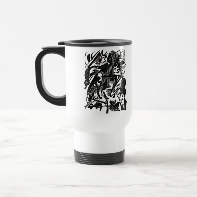 Caneca de Viagem com Arte Retro 'Nascimento dos Lo (Esquerda)