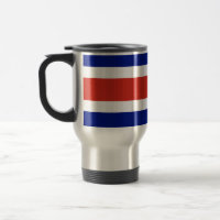 Caneca de viagem com bandeira da Costa Rica