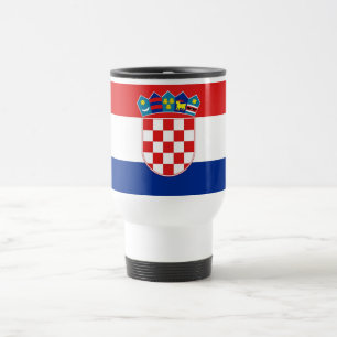 Caneca de viagem com bandeira da Croácia