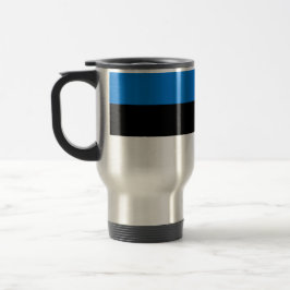 Caneca de viagem com bandeira da Estônia