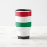 Caneca de viagem com bandeira da Hungria